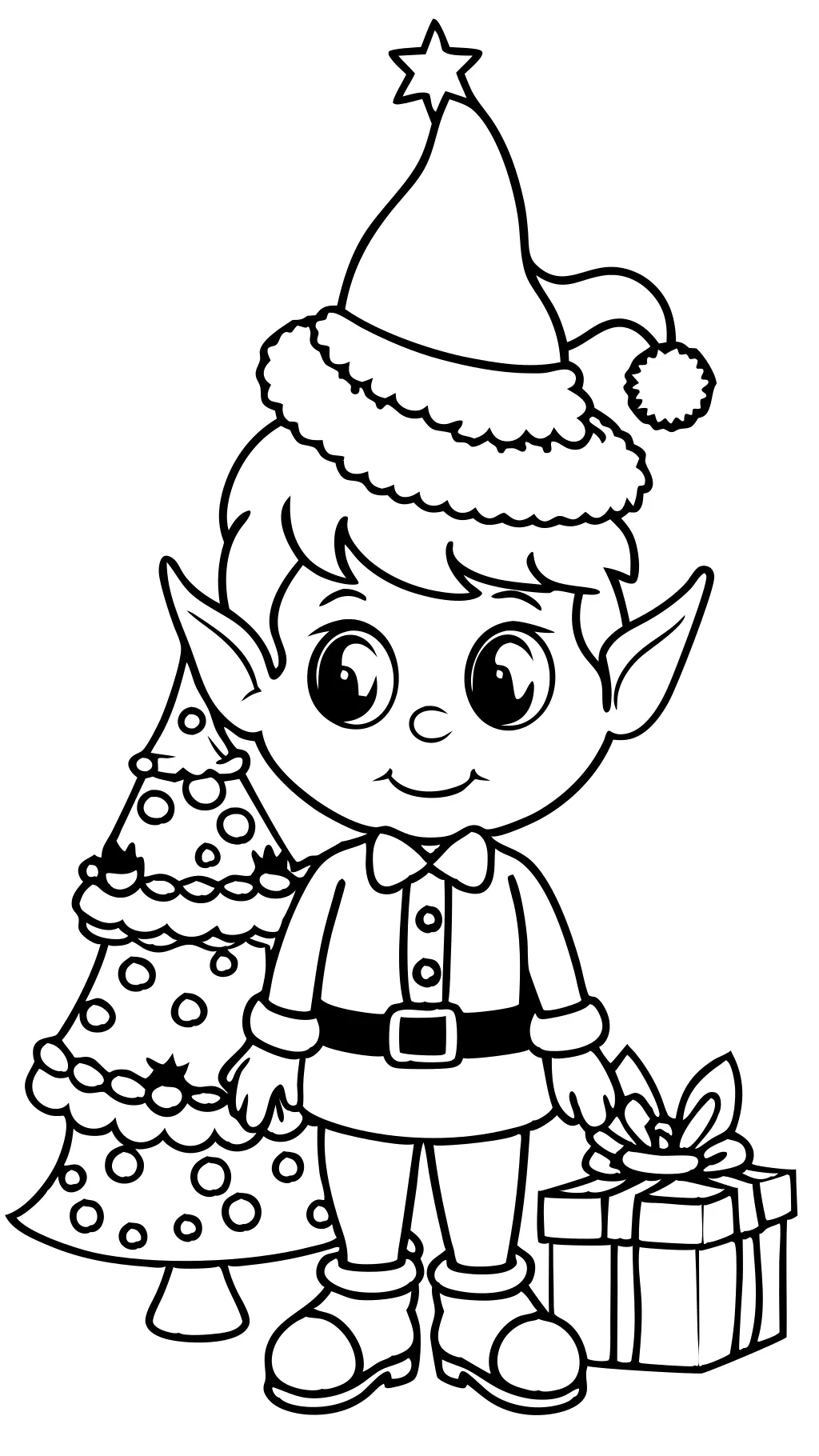 free elf on the shelf coloring pages